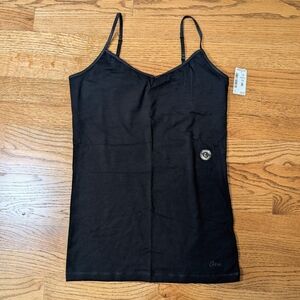 Aeropostale Junior's Favorite Cami Y2K Black Stretch Tank Top Size L